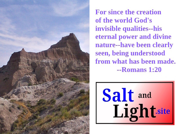 Badlands National Park, SD photo with Romans 1:20