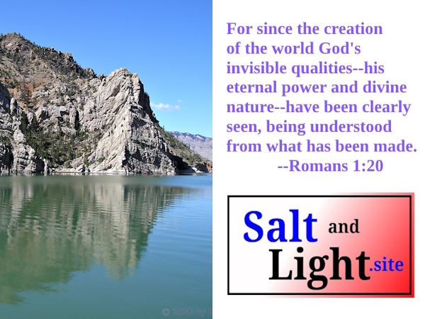 Wyoming Mountain with Romans 1:20