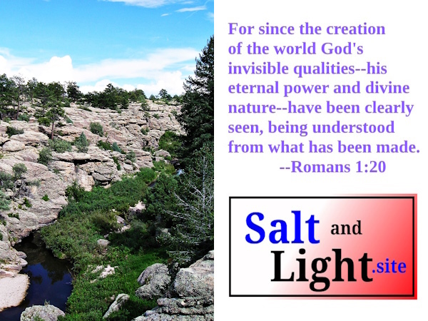 Castlewood Canyon State Park photo with Romans 1:20