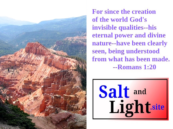 Cedar Breaks National Monument with Romans 1:20