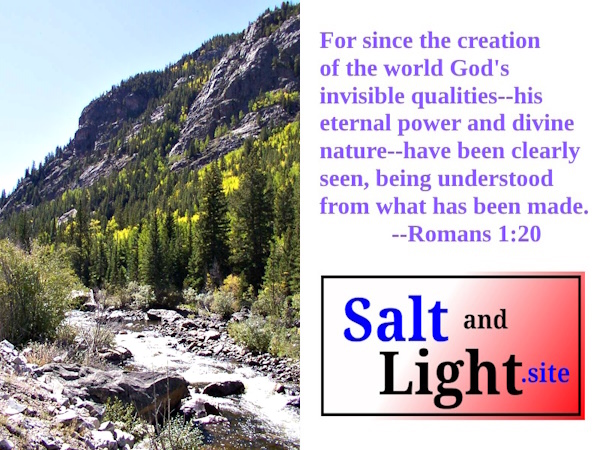 Cache La Poudre Scenic Byway in Autumn photo with Romans 1:20
