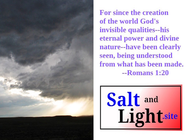 Storm Clouds photo with Romans 1:20