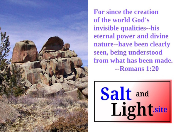 Wyoming Mountain with Romans 1:20