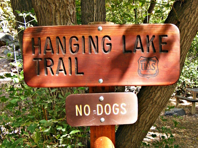 Entrance sign for Hanging Lake Glenwood Canyon CO