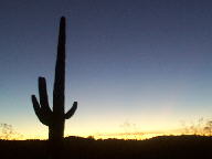 Arizona sunrise and sunset