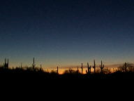 Arizona sunrise and sunset